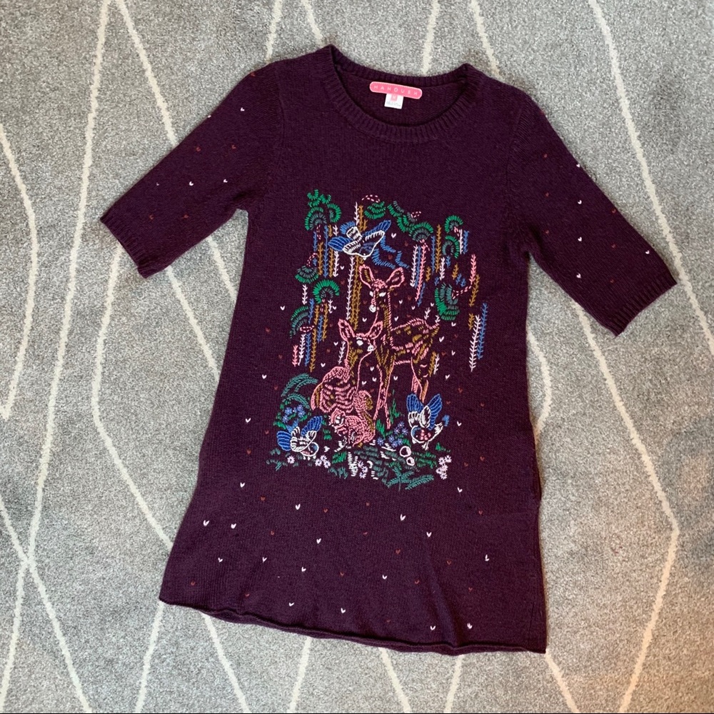 Anthropologie Manoush Embroidered Sweater Dress